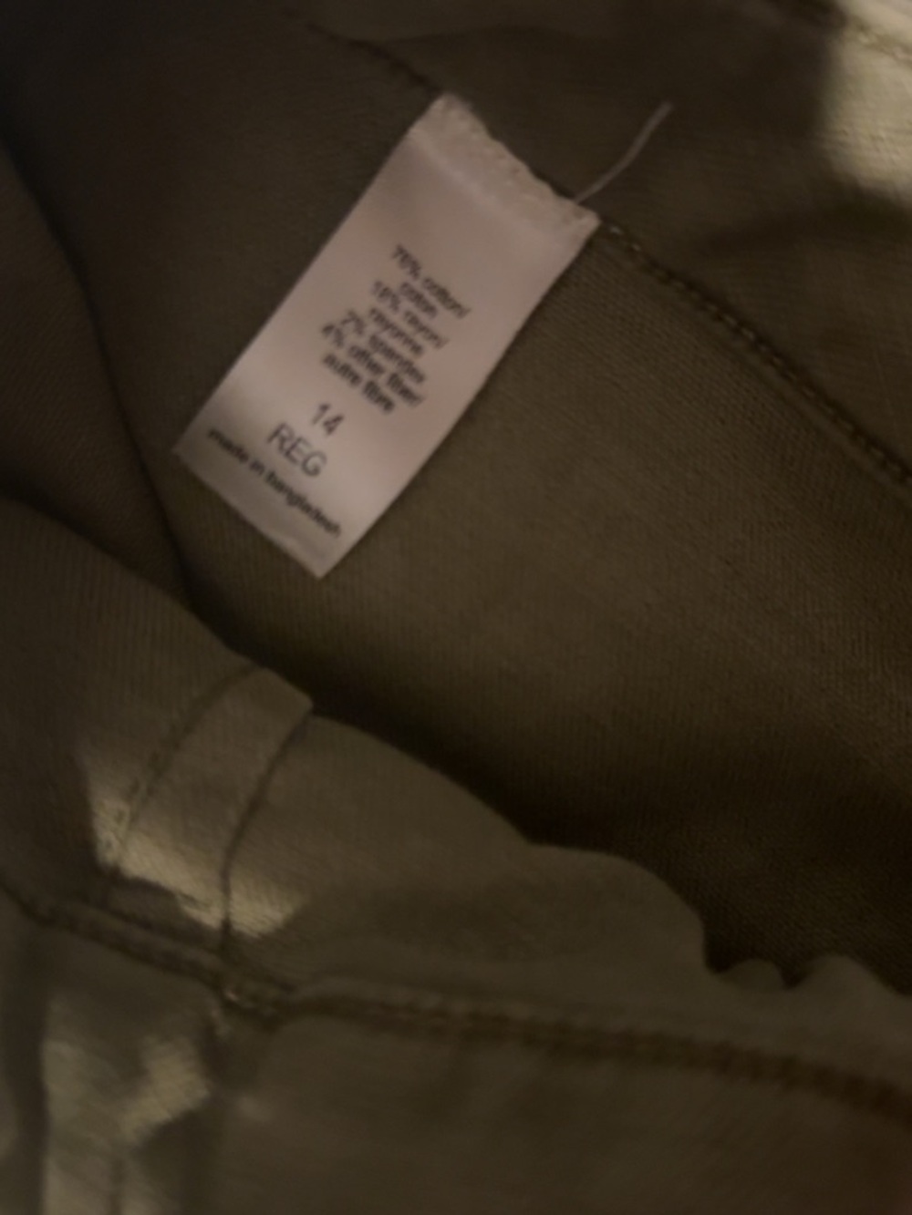 Maurices Olive Capri Pants with Front Patch Pocket - Picture 3 of 4
